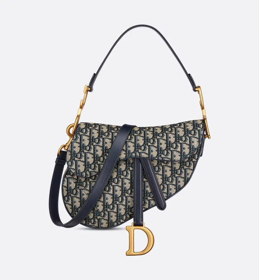 Saddle Bag With Strap - Blue Edition
