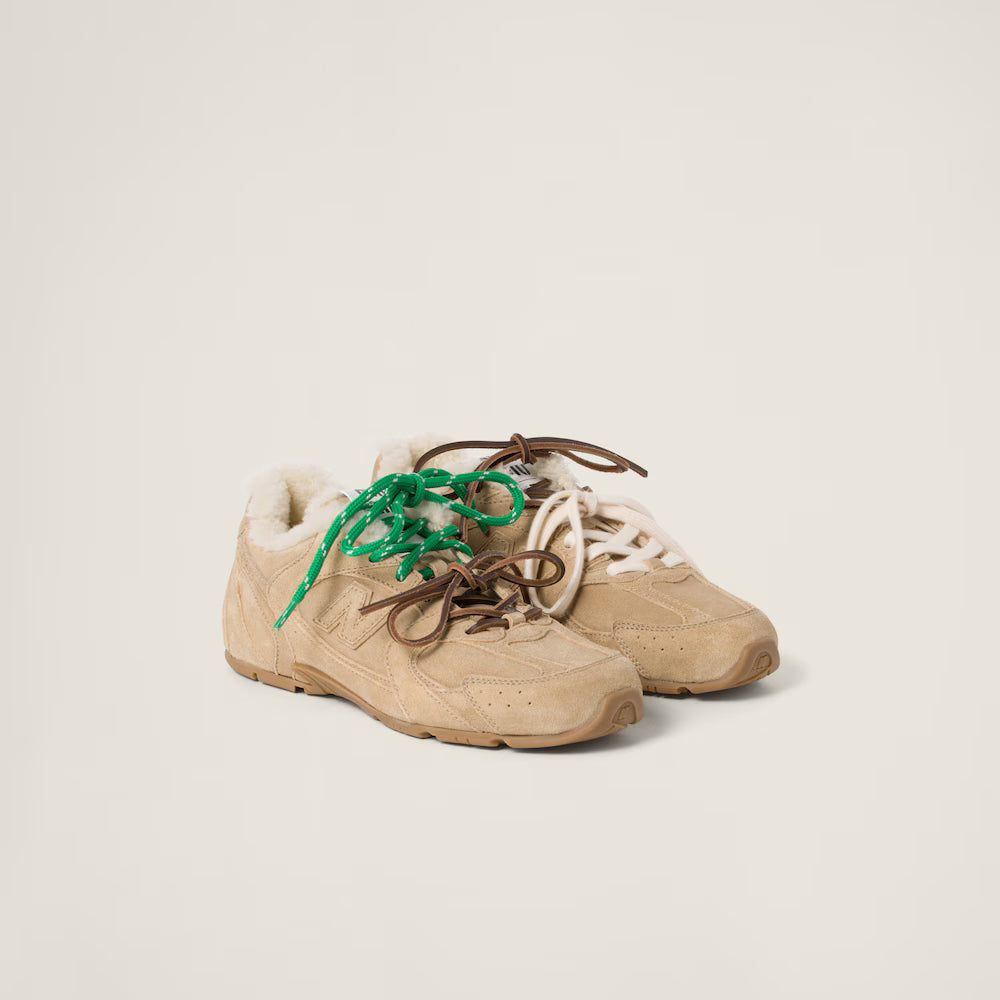 530 SL Runner – Bleached Leather & Shearling Edition (Écru)