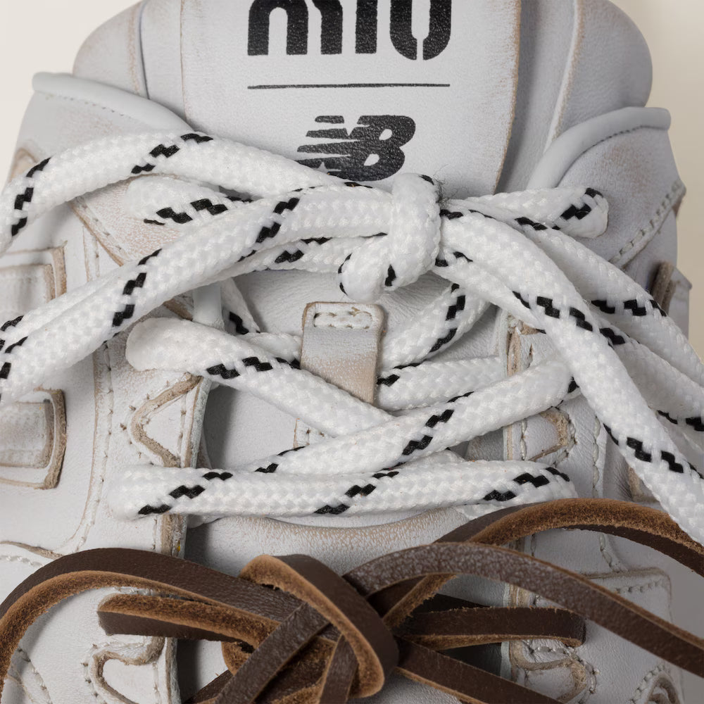 530 SL Mules – Bleached Leather & Gum Sole White Edition