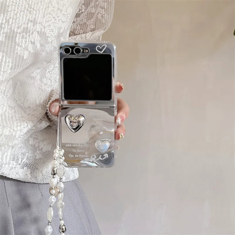 3D Cloud Love Heart Case for Samsung Galaxy Z Flip 3/4/5