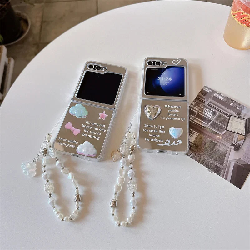 3D Cloud Love Heart Case for Samsung Galaxy Z Flip 3/4/5