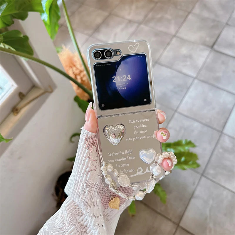 3D Cloud Love Heart Case for Samsung Galaxy Z Flip 3/4/5