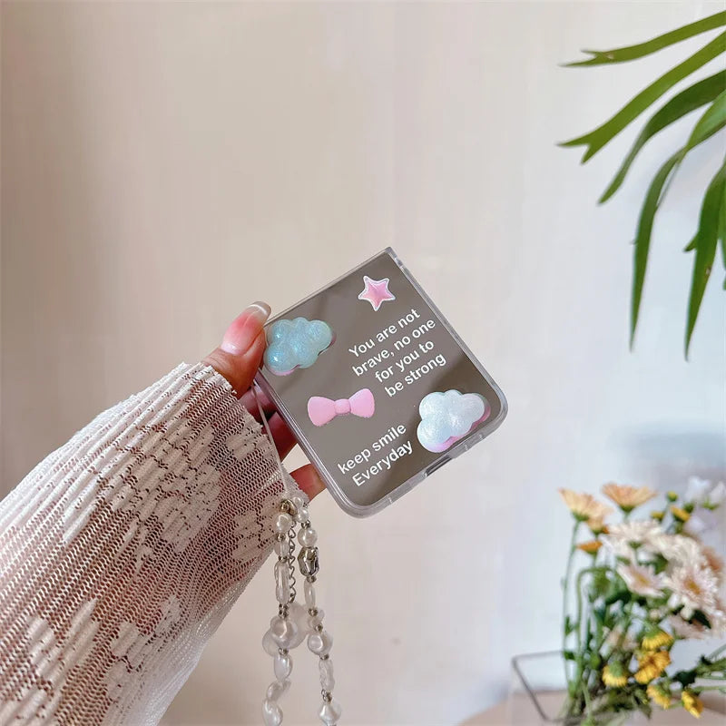 3D Cloud Love Heart Case for Samsung Galaxy Z Flip 3/4/5