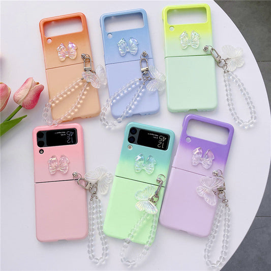 Cute Butterfly Bracelet Case for Samsung Galaxy Z Flip 4